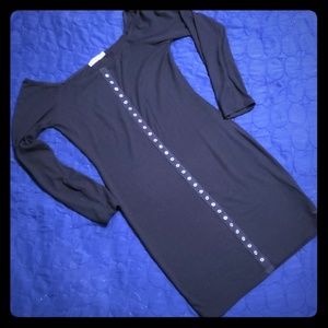 Long Sleeve Tight Black Dress